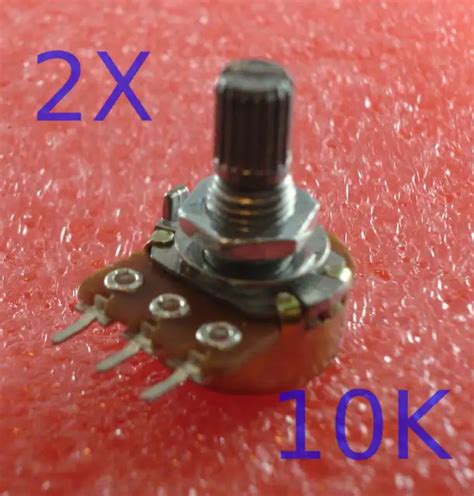 2 X LINEAR Potentiometer B10K 10K Linear Potentiometer with Nut with Nut £1.02 - PicClick UK