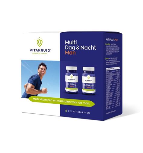 Vitakruid Multi Dag Nacht Man X Tabletten Skin Clinic Damla