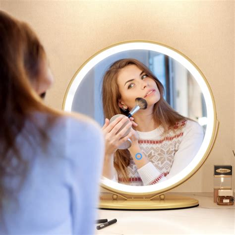 Lvsomt Vanity Makeup Mirror With Lights Color Lighting Dimmable