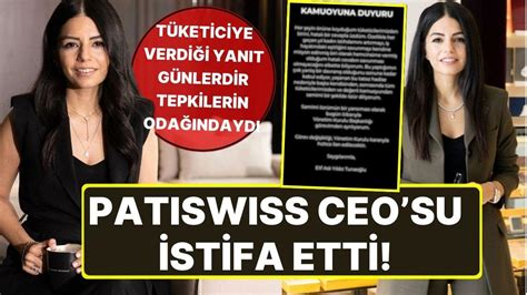 Patiswiss CEOsu Elif Aslı Yıldız Tunaoğlu İstifa Etti