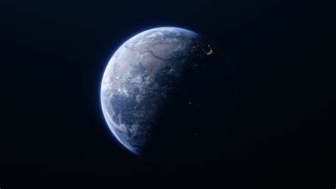 Rotating Planet Earth Space Seamless Loop Stock Footage Video (100% ...