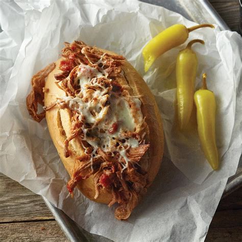 Slow Cooker Italian Pulled Pork Subs Recipe From H E B