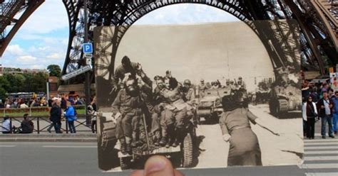 Libération De Paris 1944 Des Photos De Lépoque Insérées Dans Des