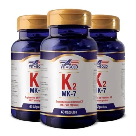 Kit Vitamina K Menaquinona Mk C Psulas Vitgold Submarino