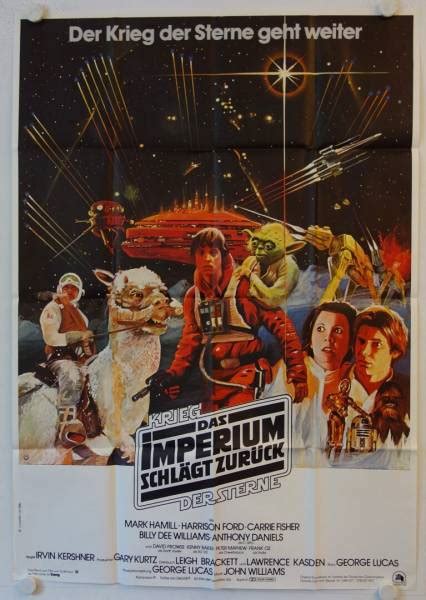 Das Imperium schlägt zurück originales deutsches A0 Filmplakat