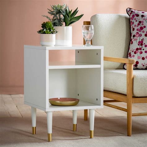 Kennedy White Side Table Square Side Table White Side Table