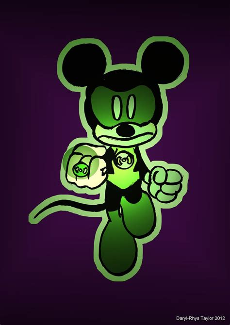 Mickey Mouse Green Lantern By Darylt On Deviantart Mickey Mouse