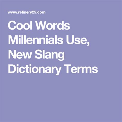 A Guide To The Trendiest Words Right Now Trendy Words Words Cool Words