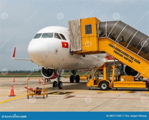 VietJet Airbus A320 NEO At Tho Xuan Airport At Thanh Hoa Vietnam