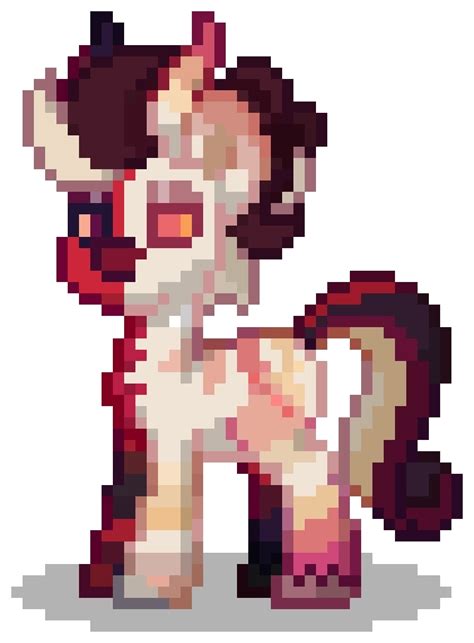 An Image Of A Pixelated Pony That Is Very Cute