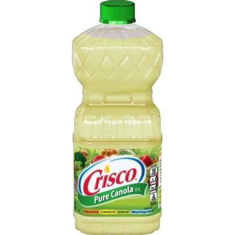 Crisco Pure Canola Oil Pack Of 24 24 Pack Kroger