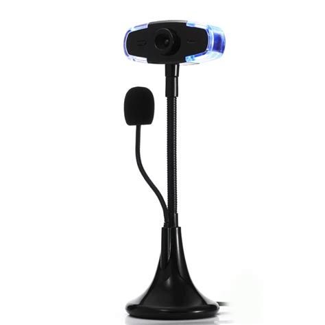 Webcam Usb Hd P Con Micr Fono C Mara Web Con Luz Led Unidad Libre