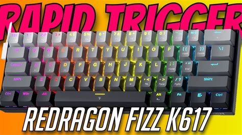 Redragon Rapid Trigger Magnetic Switch K617 Keyboard Youtube