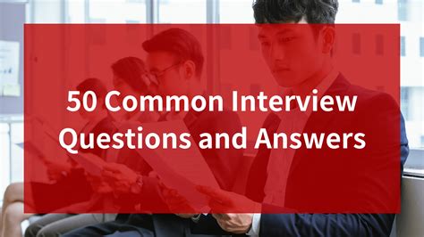 50 Common Interview Questions And Answers Focuscore