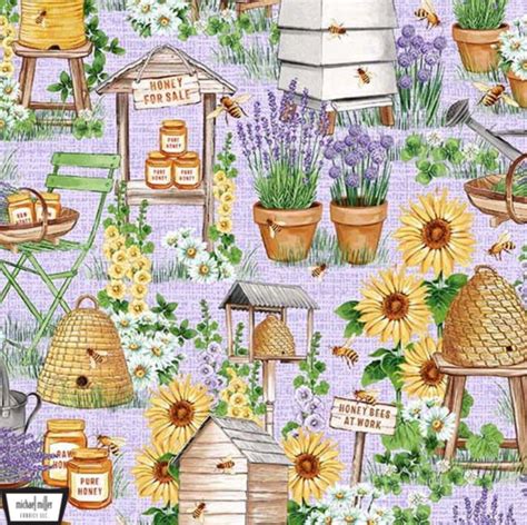 Busy Bee Farm Bee Culture Collection Michael Miller Fabrics