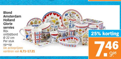 Blond Amsterdam Servies Folder Aanbieding Bij Albert Heijn Details