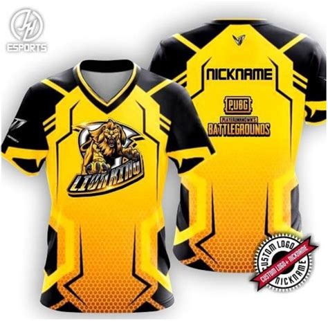 Jual Jersey Gaming Esport Custom Satuan Bisa Pakai Logo Nickname