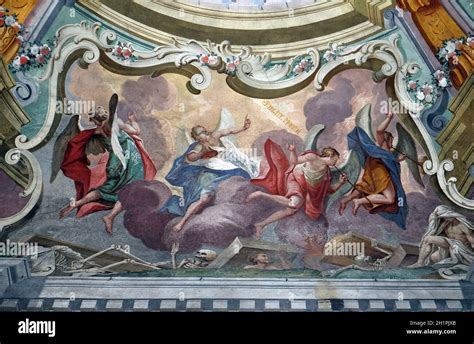 Engel Fresken An Der Decke Der Hl Johannes Der T Ufer Kirche In