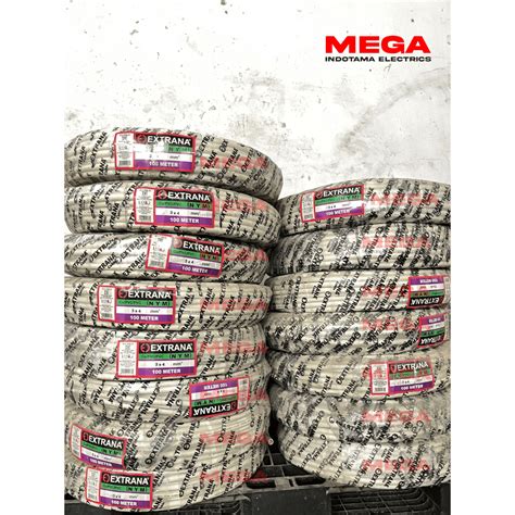 Jual Extrana NYM 3x4 25 100 Meter Kabel Listrik Kawat Tunggal Putih