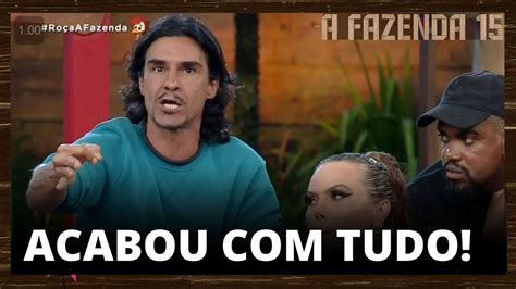 ROÇA A FAZENDA 15 ANDRÉ ACUSA SHAYAN E DESTRÓI PAIOL REALITY SHOW DA