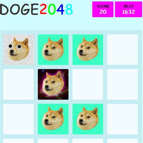 Doge 2048 - Play Doge 2048 On Foodle