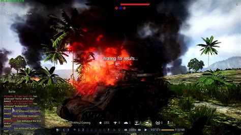 War Thunder Tiger H Vs Sherman Jumbo Fury Moment Reup Youtube