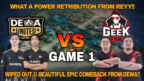 DEWA UNITED E SPORTS Vs GEEK FAM Group Stage WEEK 3 DAY 2 GAME 1