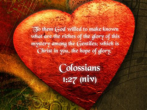 Colossians 127 Hope Of Glory Wallpaper Christian Wallpapers And