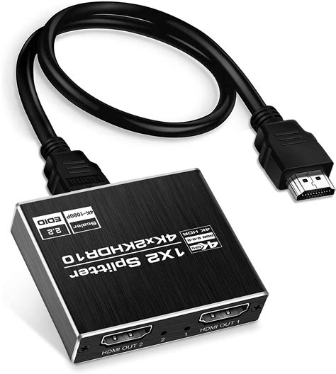 Amazon Tripp Lite HDMI Splitter 2 Port With Built In Cable USB