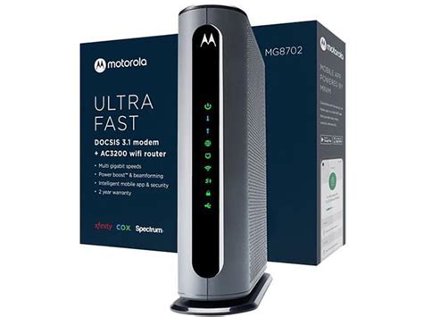 Motorola Mg8702 Ac3200 Dual Band Docsis 31 Gigabit Cable Modem Router