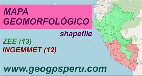 GEO GPS PERÚ Mapa de Geomorfología ZEE MINAM Descargar Shapefile