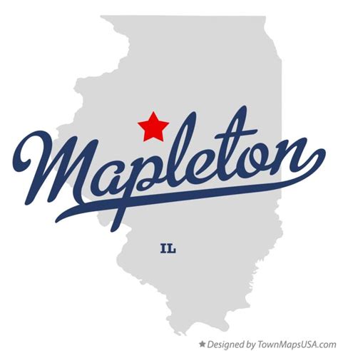 Map of Mapleton, IL, Illinois