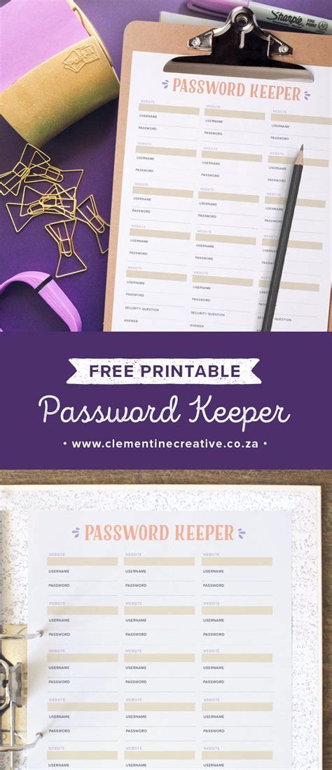 Have A Lot Of Passwords Keep Track Of Them With This Free Printable Password Tracker It Com