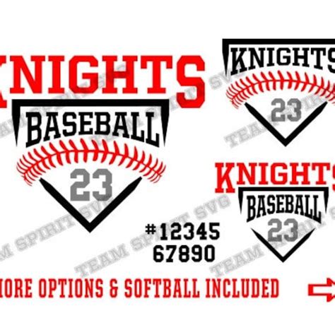 Knights Baseball Softball Base Download Files Svg Dxf Eps Etsy