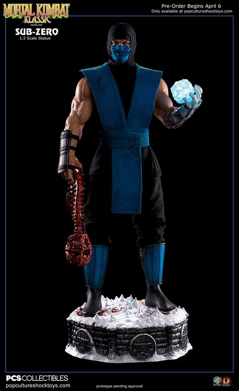 New Photos And Pre Order For Mortal Kombat Klassic Sub Zero Statue