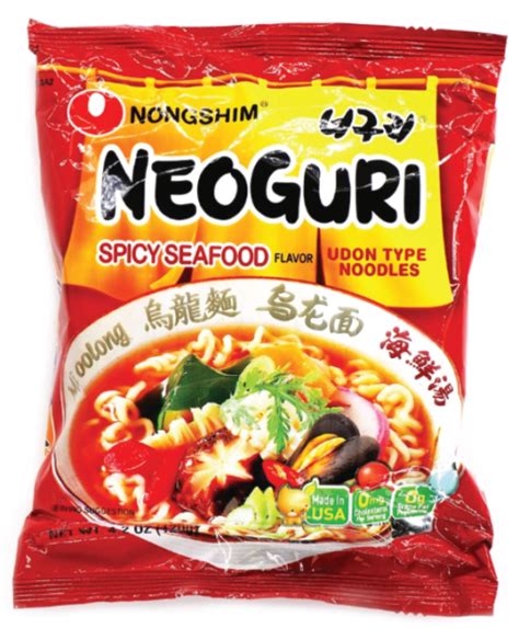 Nongshim Neoguri Japan Style Spicy Noodle Seafood Flavor Udon Type 4x