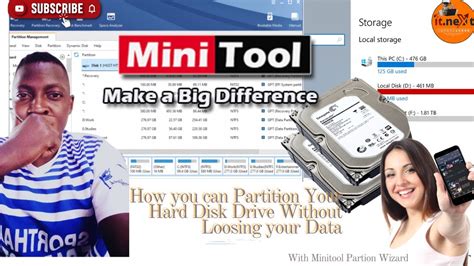 How To Partition Hard Disk Drive Without Loosing Data With Minitool