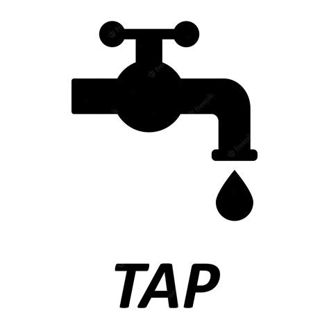 Premium Vector | Tap water icon logo vector design