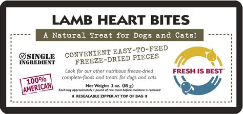 Freeze Dried Lamb Heart Bites | Cat & Dog Treats | Fresh Is Best®