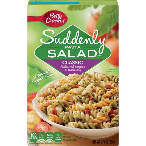 Betty Crocker Suddenly Pasta Salad Classic Pasta Salad 775 Oz