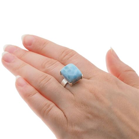 Skorulski Jewellery Pier Cionek Prostok Tny Larimar W Srebrze