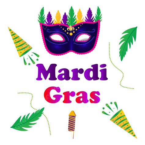 Imagen Png Y Vector De Mardi Gras Con Mascara Cohete De Plumas Png