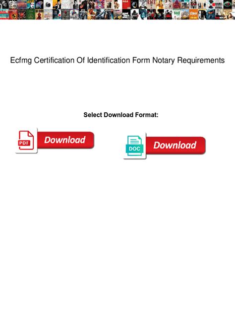 Fillable Online Wisdom8 Co Ecfmg Certification Of Identification Form