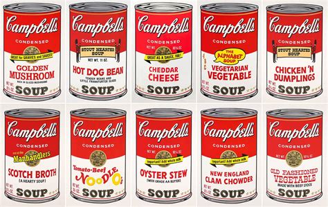 Pop Art Andy Warhol Campbells Soup