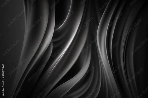 Silken Noir: A Modern Minimalist 4K Wallpaper with Waves of Texture ...