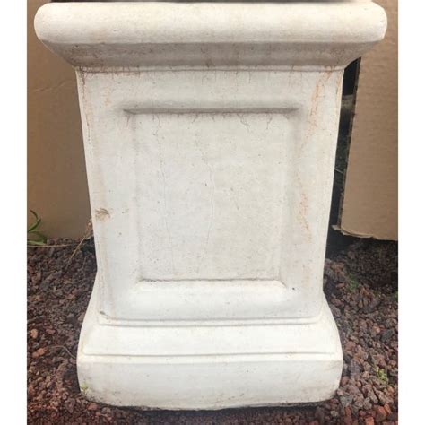 Square Pedestal Small Concrete Plinth Stand 1808 Wantirna Garden