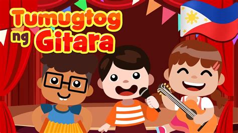 Tumugtog Ng Gitara Flexy Bear Original Awiting Pambata Nursery Rhymes