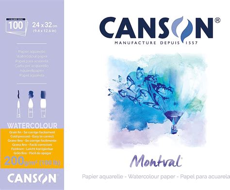 Canson Montval Gsm Watercolour Practice Paper Pad Including