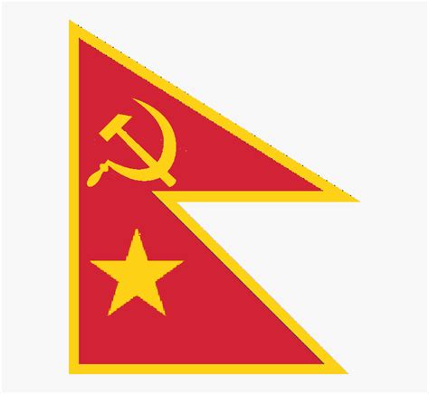 Communist Nepal Flag, HD Png Download - kindpng