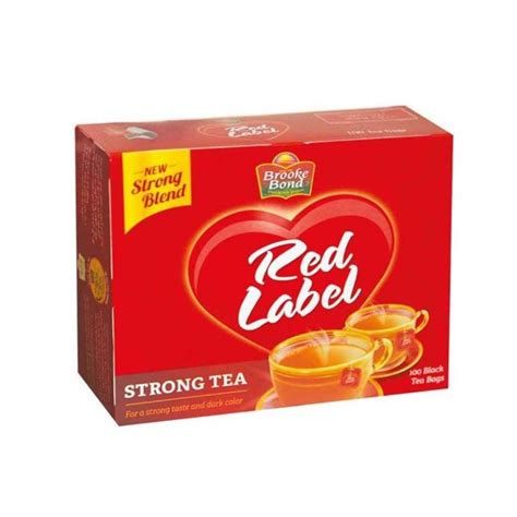 Brooke Bond Red Label Black Tea Bag 100 Tea Bags | Falcon Fresh Online ...